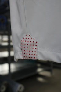 T-Shirt Bianca tessuto tecnico taschino fantasia cuoricini